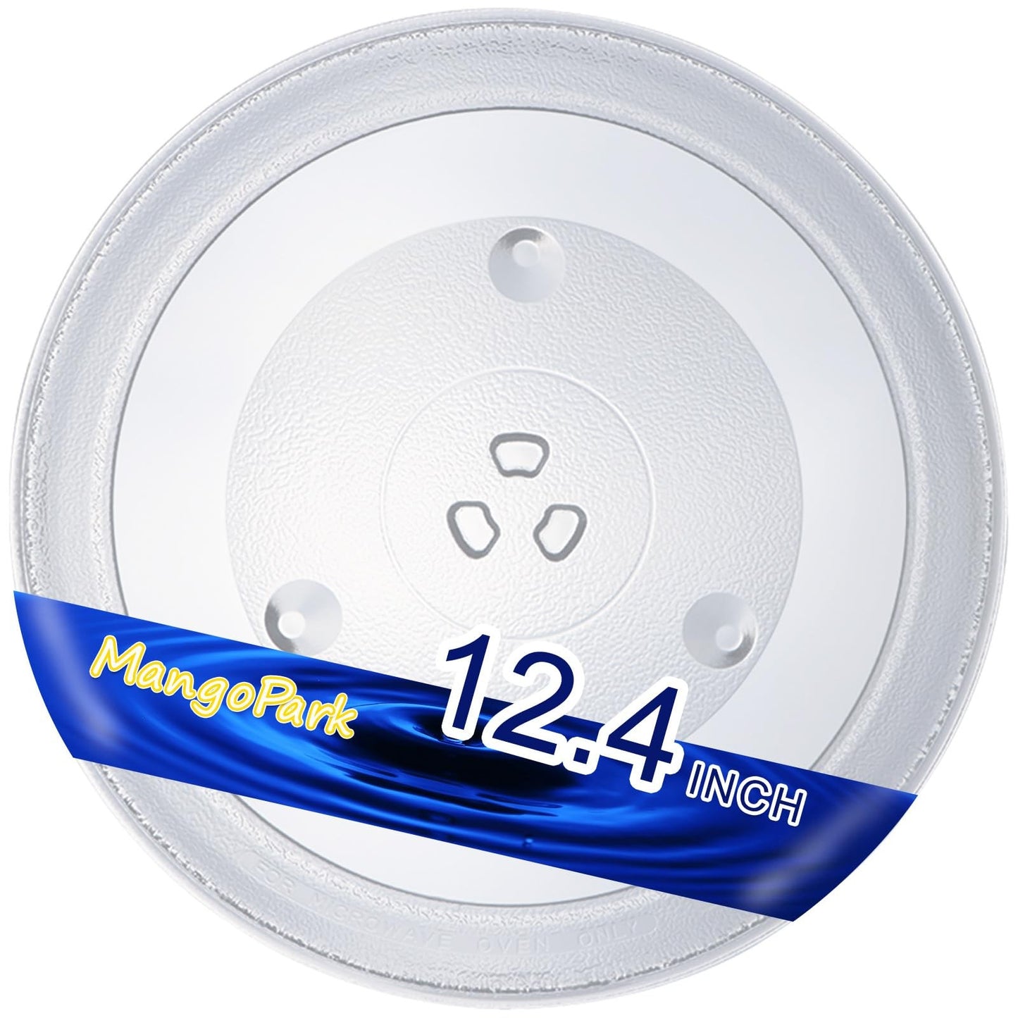 MangoPark Replacement Microwave Glass Plate 12.4" Turntable for Panasonic