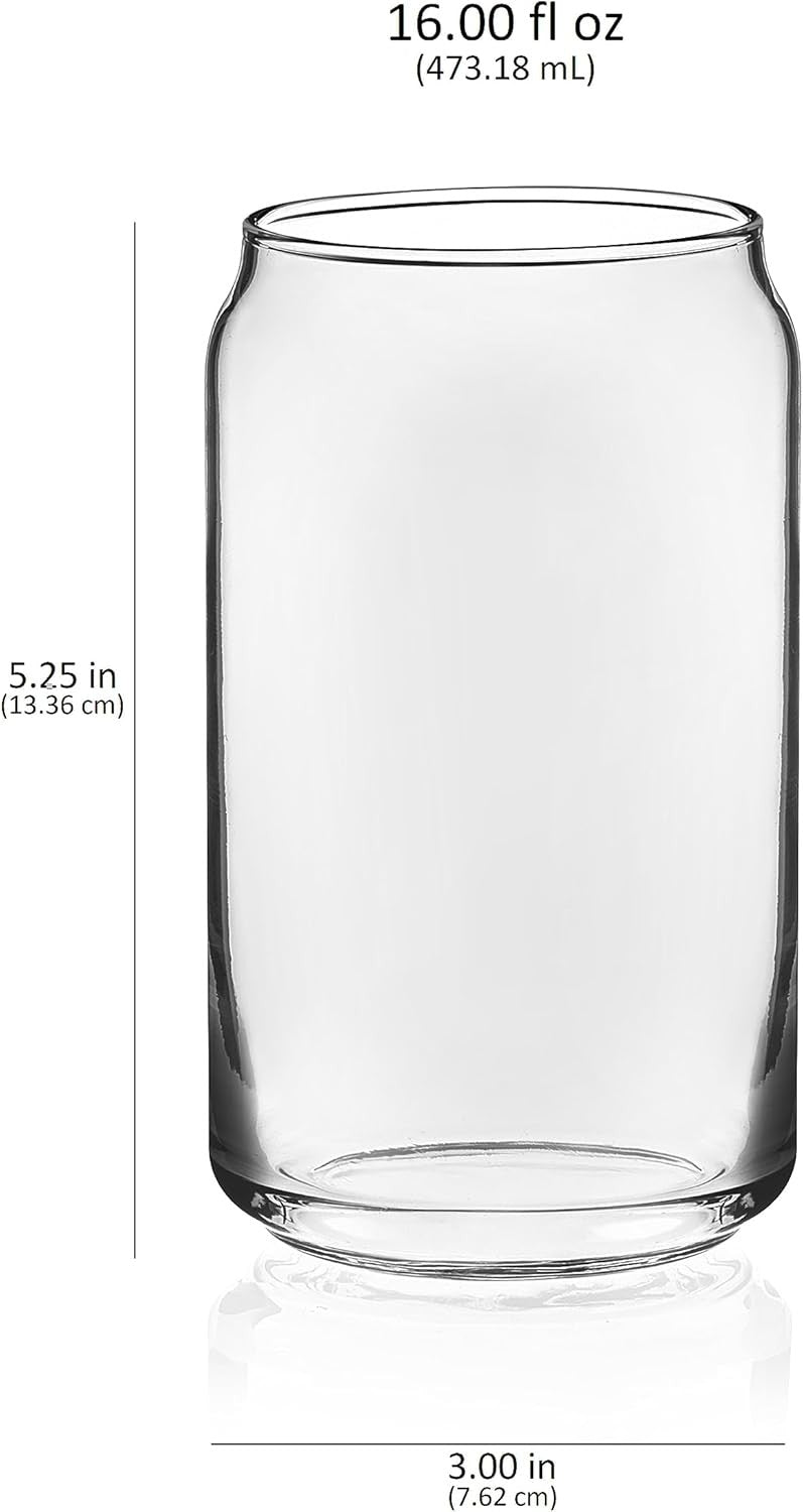 Libbey Classic 16-Ounce Tumbler Glasses Set of 4 Clear Drinkware