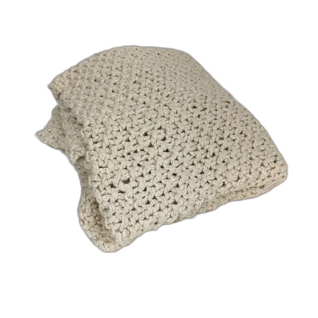 Target Cream Ivar Chunky Knit Throw Home Decor Blanket 130 x150cm NEW