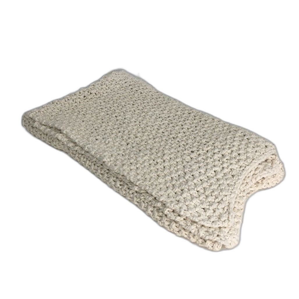 Target Cream Ivar Chunky Knit Throw Home Decor Blanket 130 x150cm NEW