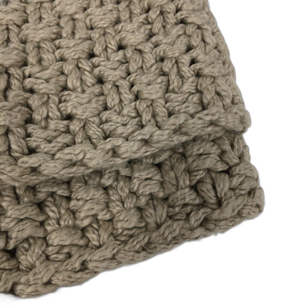 Target Dolly Taupe Chunky Knit Throw Home Decor Blanket 130 x150cm NEW