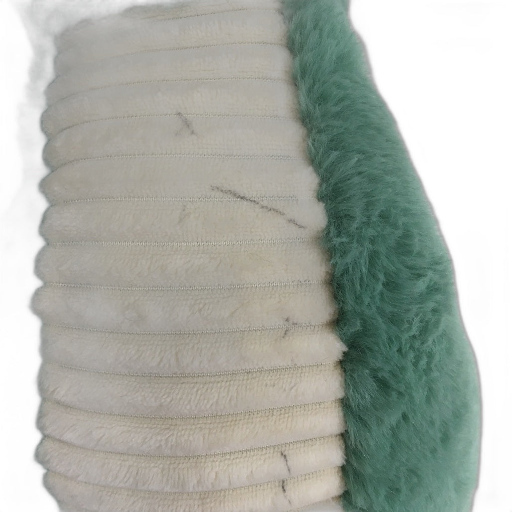 Kids Bedroom Green Faux Sheepskin Floor Rug & Large Dinosaur Stuffed Toy Set NEW