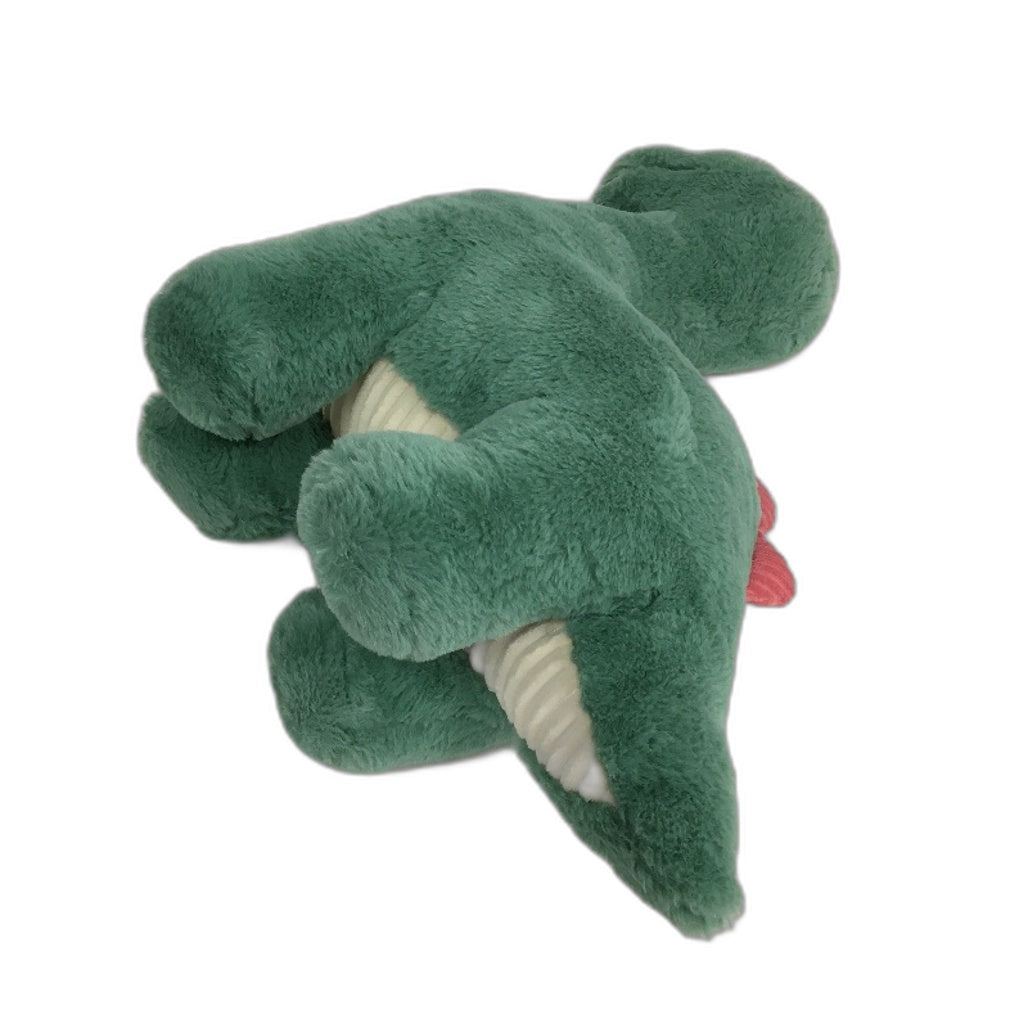 Kids Bedroom Green Faux Sheepskin Floor Rug & Large Dinosaur Stuffed Toy Set NEW