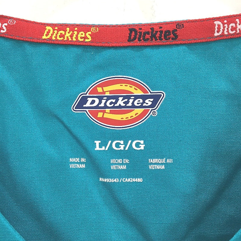Dickies Women's EDS Signature V-Neck Top Multiple Patch Pockets Size L NEW
