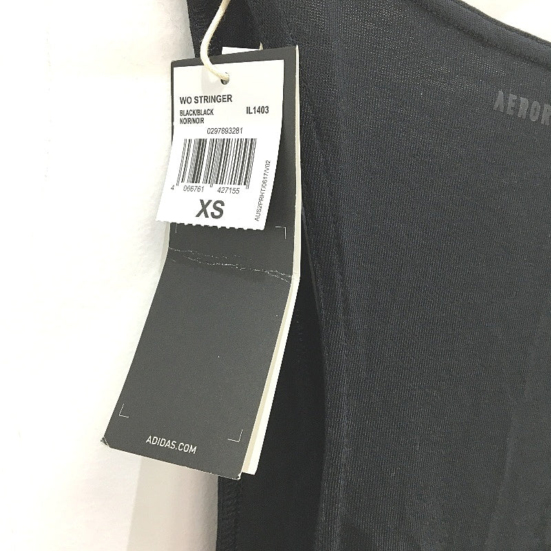 Adidas Aeroready Workout Stringer Slim Fit Black Tank Top Mens Size XS NEW