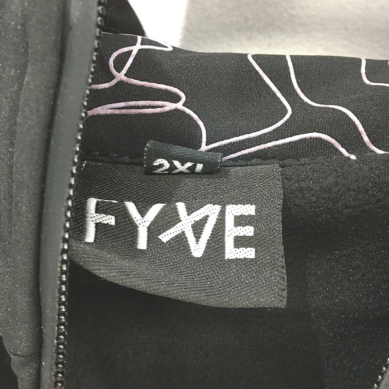 Fyxie Black With Purple Accents Water Resistant Wind Breaker Mens Size 2XL NEW