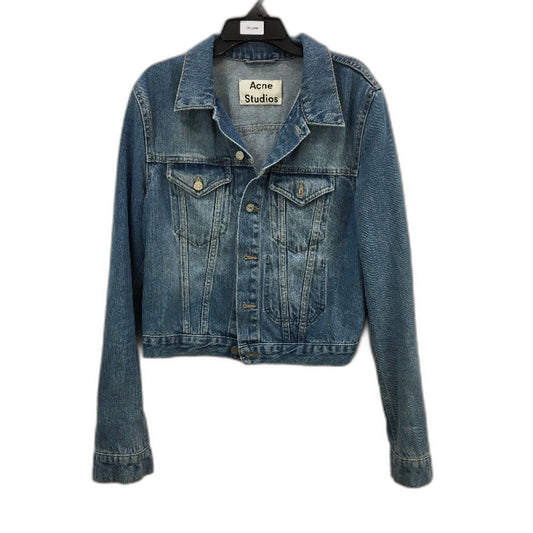 Acne Studios Vinatge Blue 100% Cotton Classic Style Denim Jacket Ladies Size XS