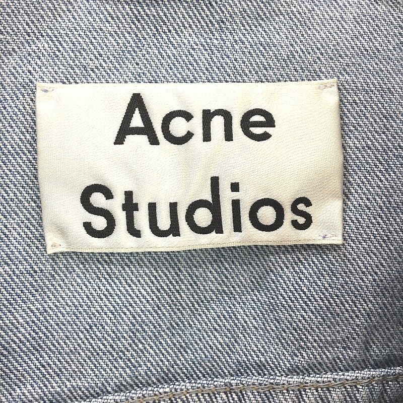 Acne Studios Vinatge Blue 100% Cotton Classic Style Denim Jacket Ladies Size XS