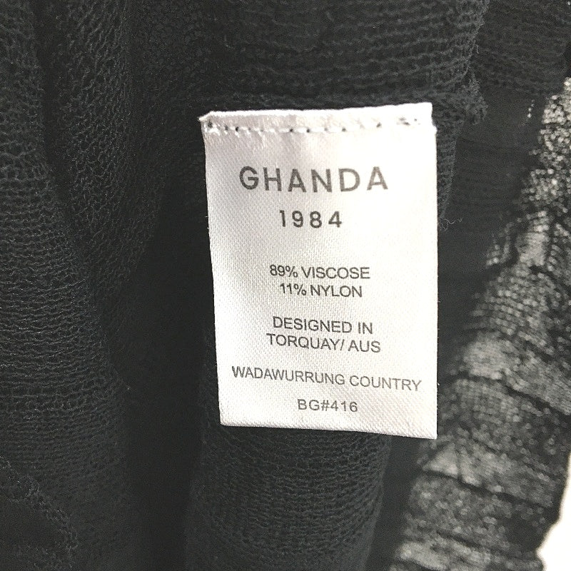 Ghanda Black White Trim Euphoria Knit Fabric Slim Fit Dress Ladies Size M NEW