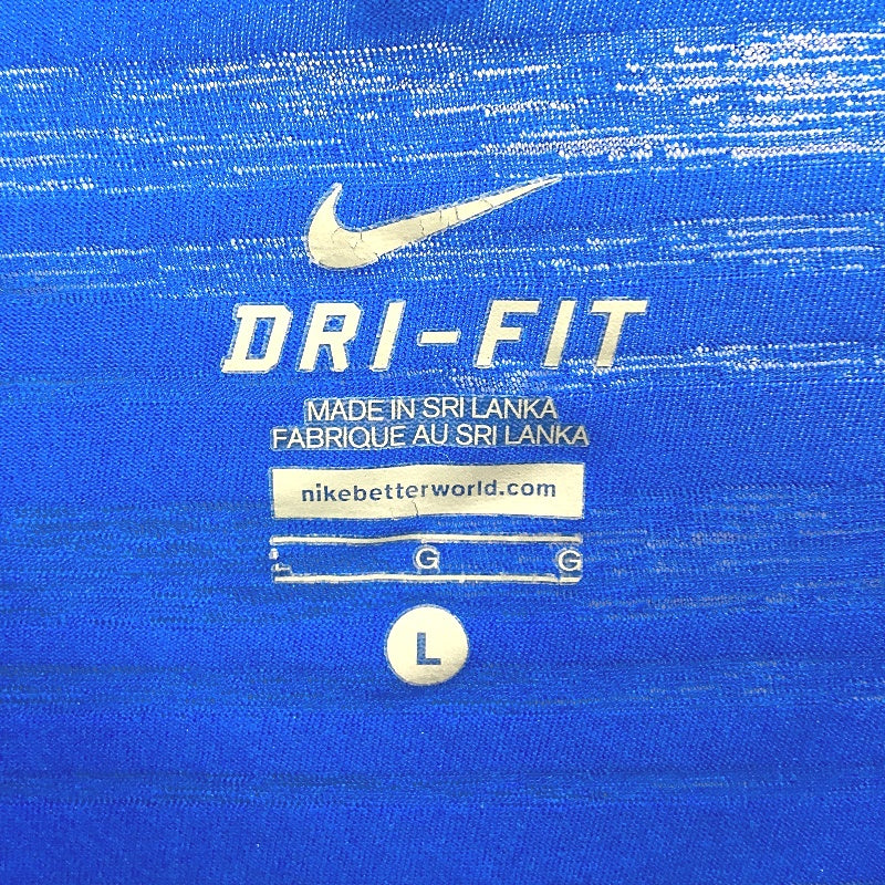 Nike Dri Fit Royal Blue Lightweight Active Wear T-Shirt Top Ladies Size Large