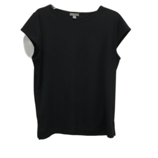 Sketa Made In Australia Solid Black Short Sleeve Top Ladies Size Medium