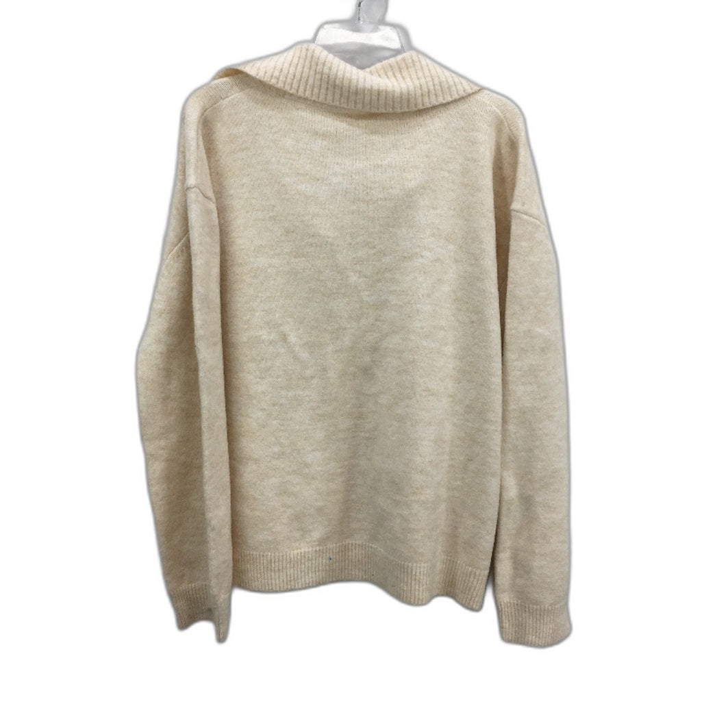 Subtitled Off White Oat Avari Knit Lounge Polo Jumper Ladies Size Large NEW