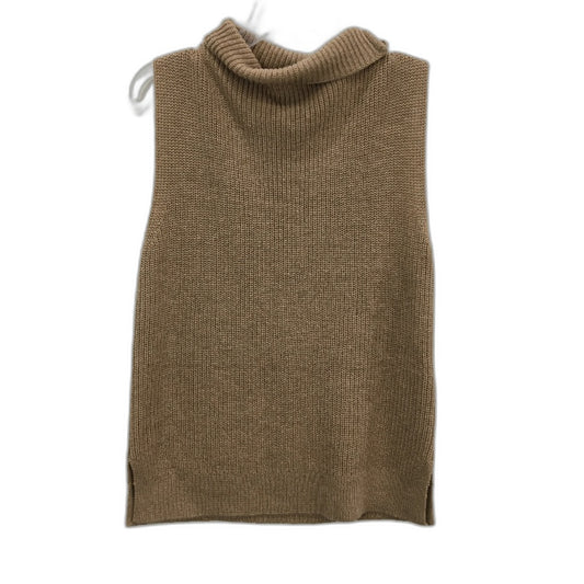 Forever New Mocha Brown Wool Blend High Neck Knitted Vest Ladies Size 6