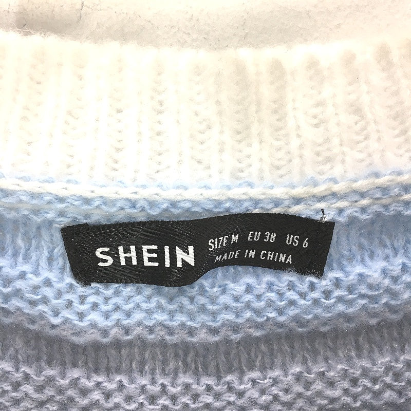 SHEIN Rainbow Multicoloured Soft Cozy Knitted Crop Jumper Ladies Medium NEW