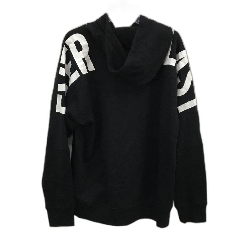 Everlast Black White Printed Shoulder Logo Hooded Jumper Mens Size Medium NEW