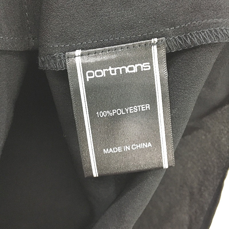 Portmans Black Button Up Lightweight Short Sleeve Blouse Ladies Size 8 NEW