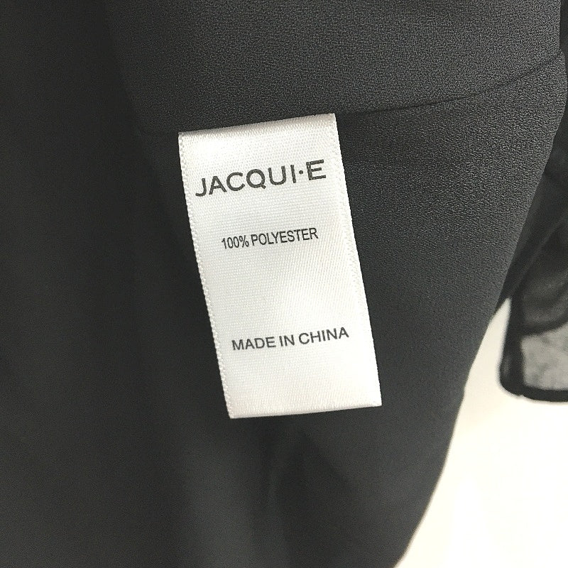 Jacqui E Black V Neck Lightweight Short Sleeve Flowy Blouse Ladies Size 14 NEW