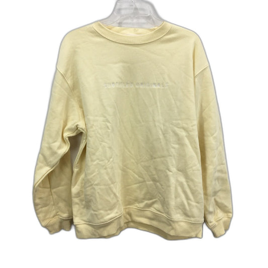 Subtitled Originals Lemon Yellow Crew Neck Oversized Jumper Ladies XS NEW