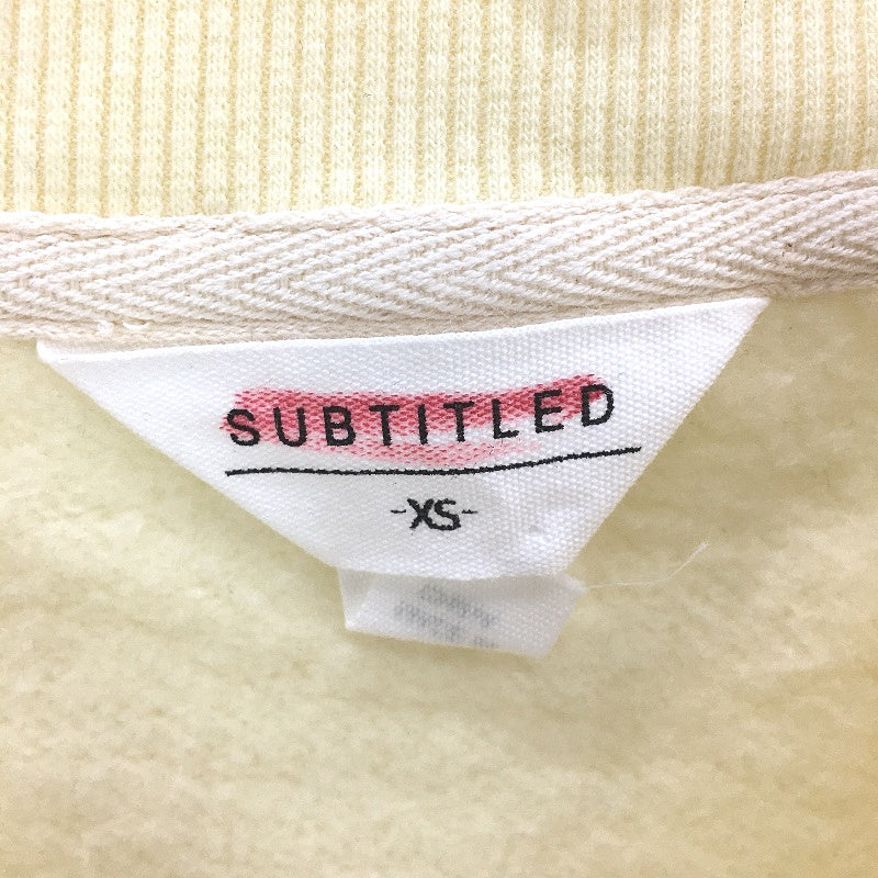 Subtitled Originals Lemon Yellow Crew Neck Oversized Jumper Ladies XS NEW