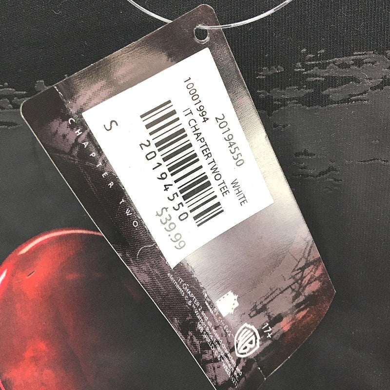 Warner Brothers 'IT' Chapter Two Black Large Print Cotton T-Shirt Mens Sze S NEW