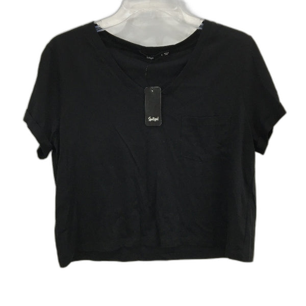 Sportsgirl Black Lightweight Soft Cotton Modal Short T-Shirt Ladies Size S NEW