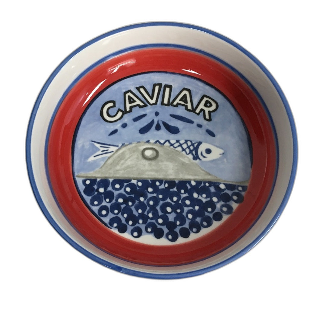 Mediterranean Life 5 Pce Sardine Fish Themed Serving Dishes & Tablecloth Set NEW