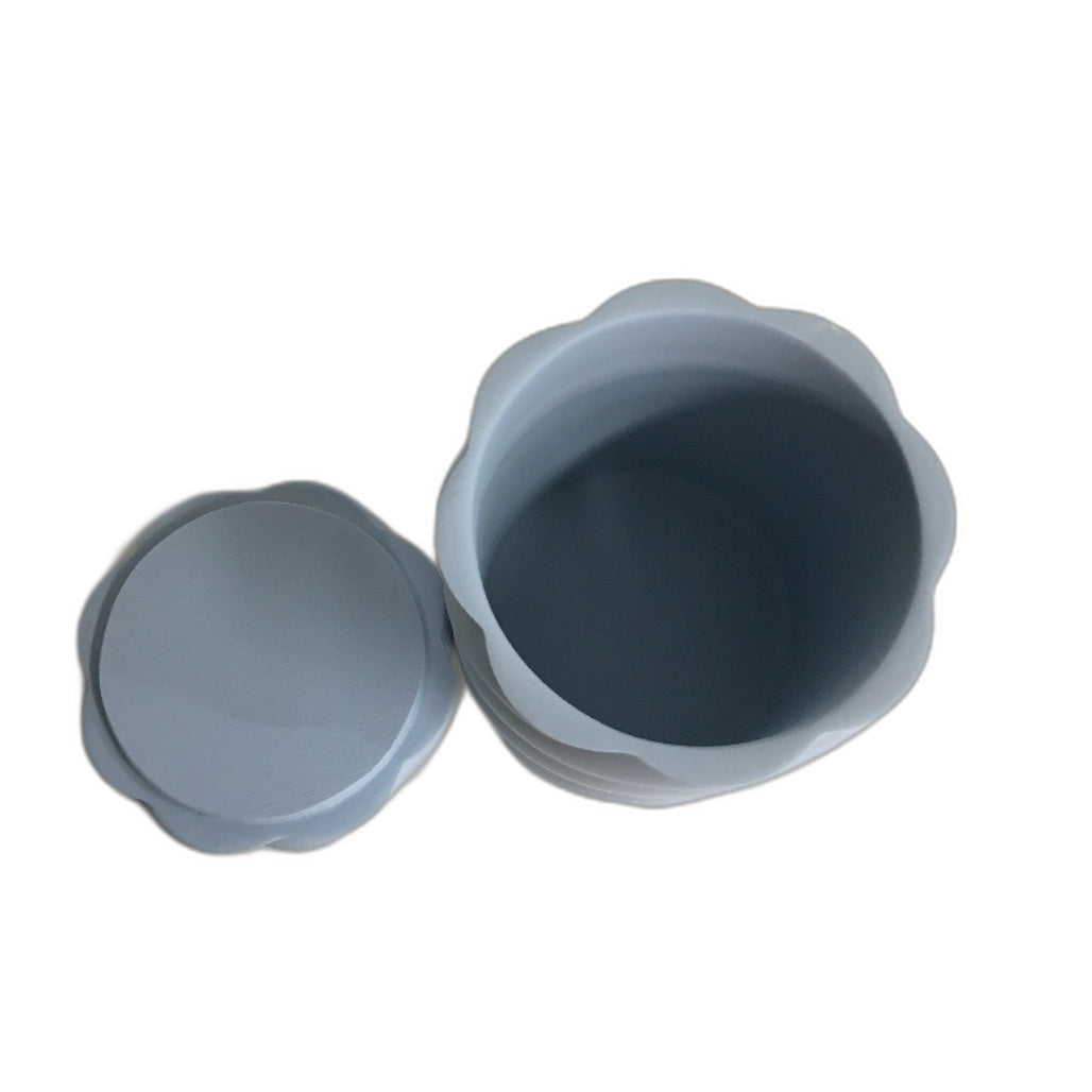 Pink & Blue 4 Bathroom Bedroom Canisters & 6 Piece Plastic Caddy Tray Set NEW