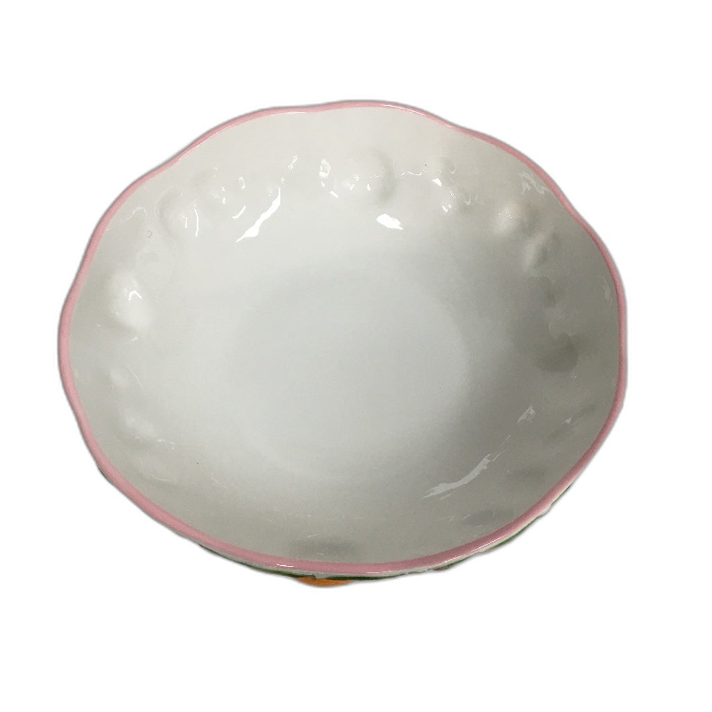 Fruit Salad White & Strawberries Home Decor Ceramic Jug & Platter 4 Pce Set NEW