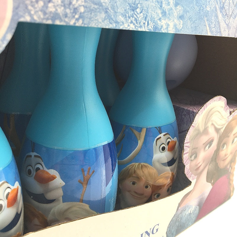Disney Frozen Fun & Easy 6 Blue Pin & Ball Plastic Bowling Set Age 3+ NEW