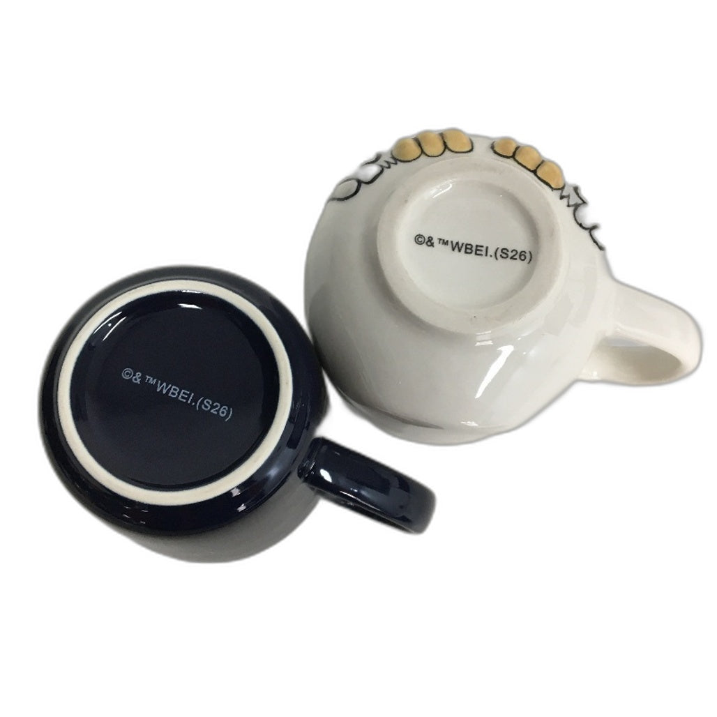 Harry Potter Navy & White Owl Ceramic Mugs & Small Harry Plush Toy Pack NEW