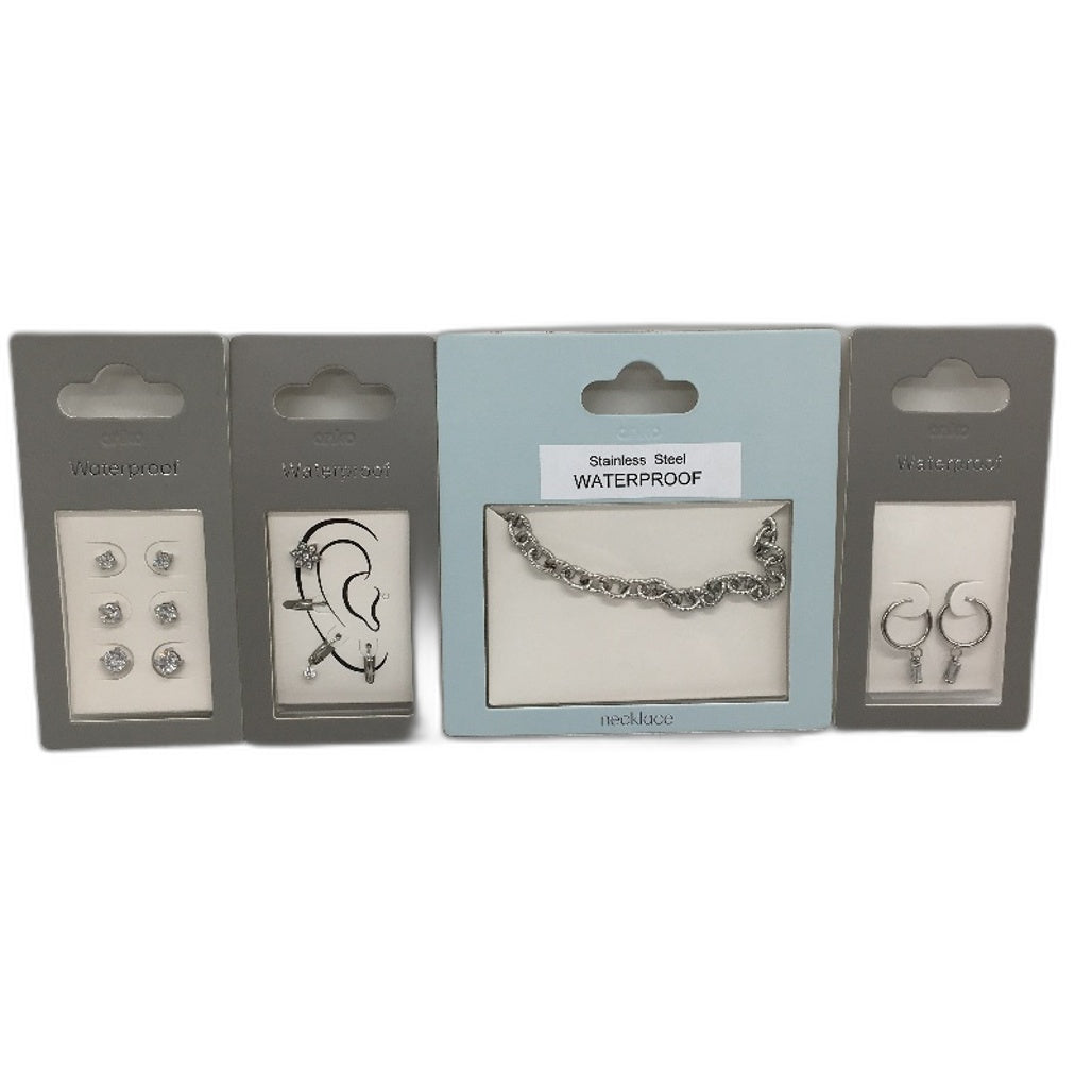 BULK PACK 10 Packets Assorted Waterproof Stainless Steel Silver Jewellery NEW