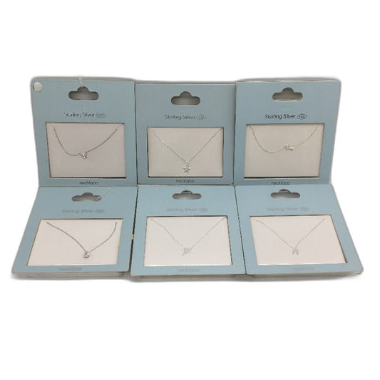 BULK PACK Jewellery 6 Piece Sterling Silver 925 & Cubic Zirconia Necklaces NEW