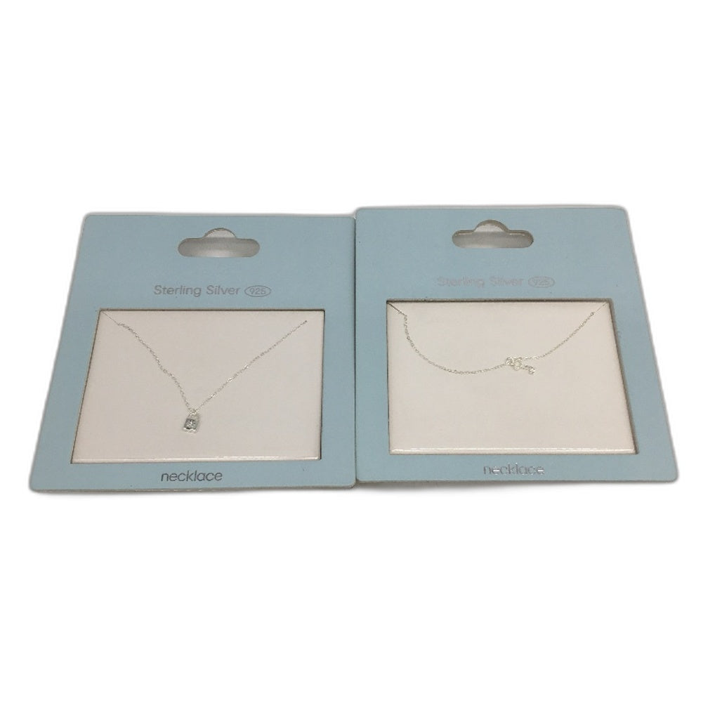 BULK PACK Jewellery 6 Piece Sterling Silver 925 & Cubic Zirconia Necklaces NEW