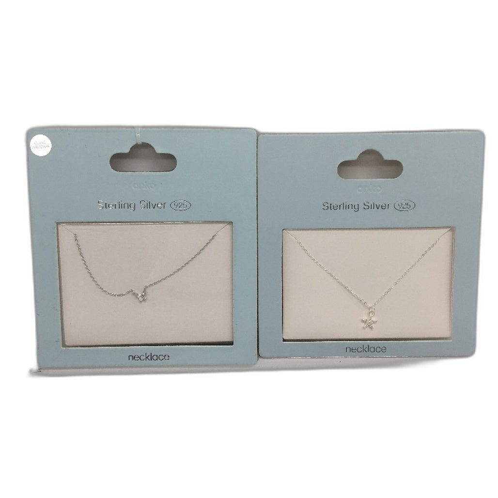 BULK PACK Jewellery 6 Piece Sterling Silver 925 & Cubic Zirconia Necklaces NEW