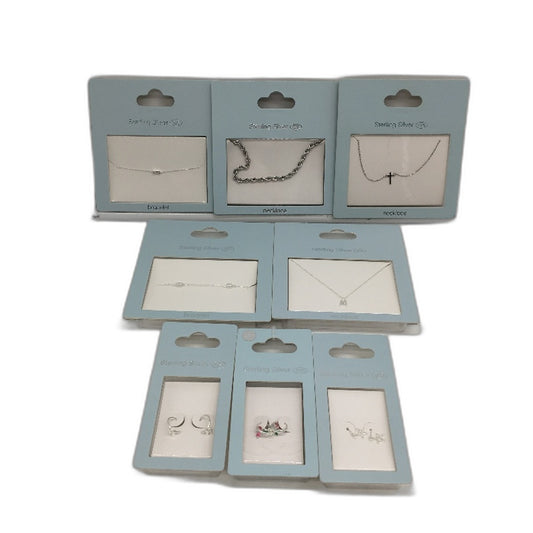 BULK PACK 8Pc Necklace Bracelet & Earring Sterling Silver 925 Jewellery Pack NEW