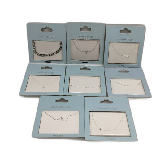 BULK PACK 8 Piece Necklace & Bracelet Sterling Silver 925 Jewellery Pack NEW
