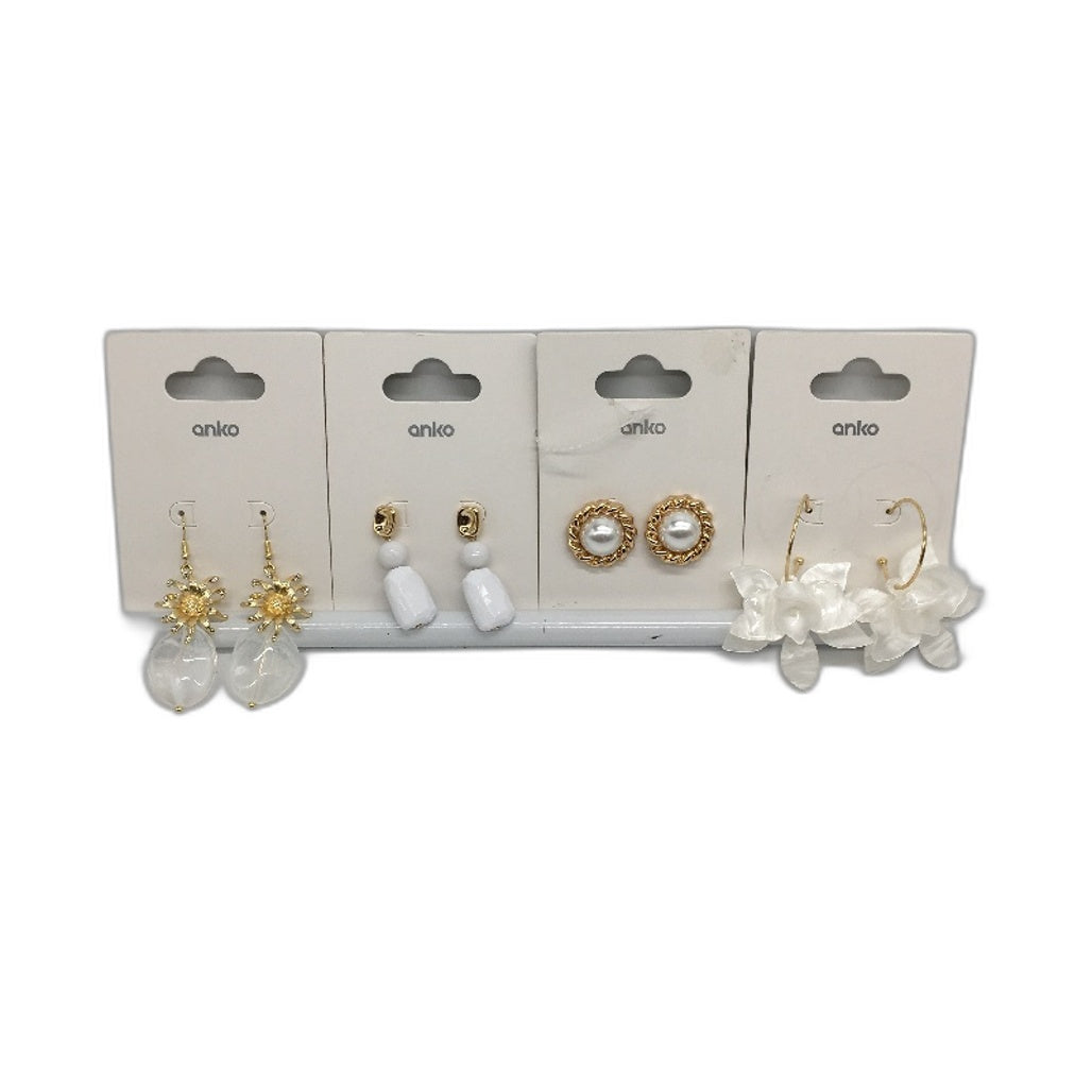 BULK PACK 9 Piece White & Pearl Tone Themed  Assorted Fashion Jewellery Pack NEW