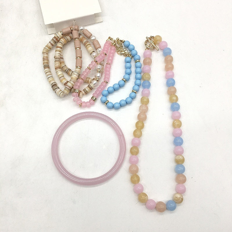 BULK PACK 10 Piece Purple Pink Tone Themed  Assorted Fashion Jewellery Pack NEW