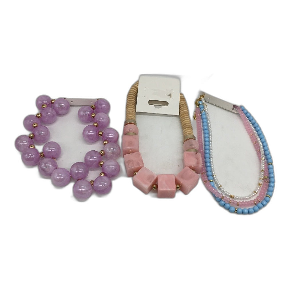 BULK PACK 10 Piece Purple Pink Tone Themed  Assorted Fashion Jewellery Pack NEW