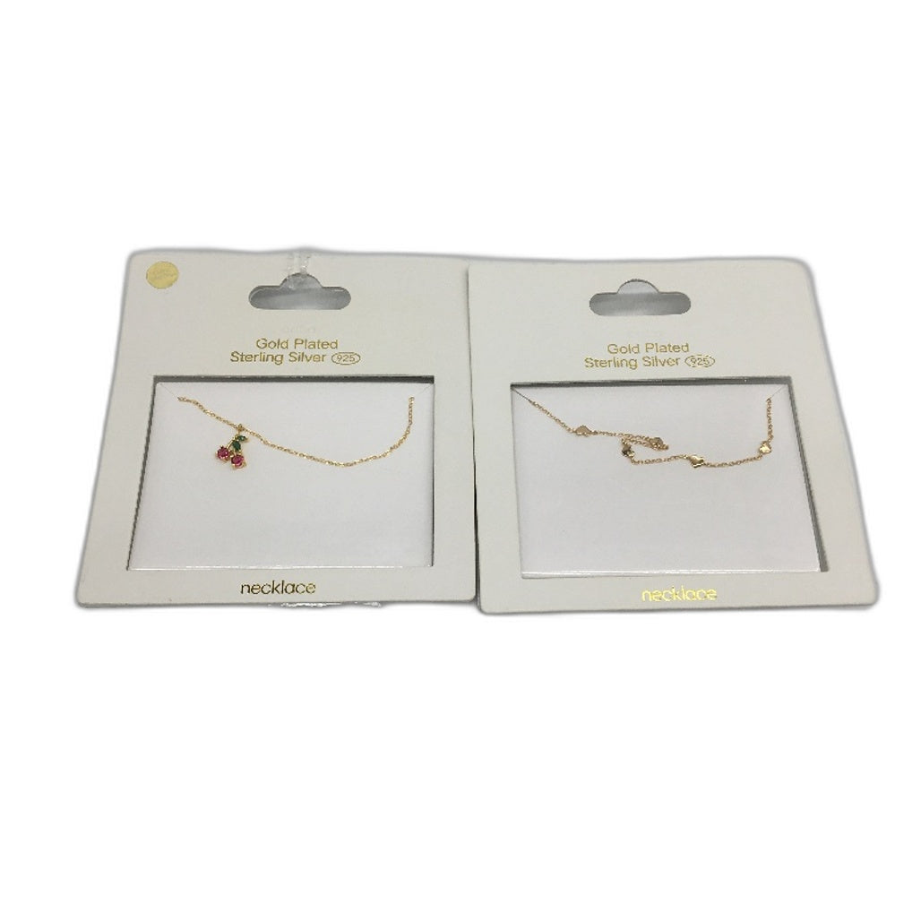 Sterling Silver 925 Gold Plated 8Piece Necklace Bracelet & Earring Jewellery NEW