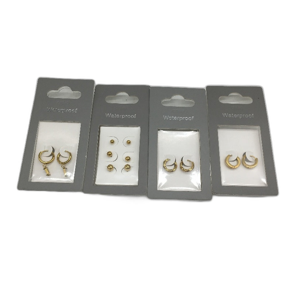 BULK PACK 10 Piece Assorted Waterproof Stainless Steel Gold Plate Jewellery NEW