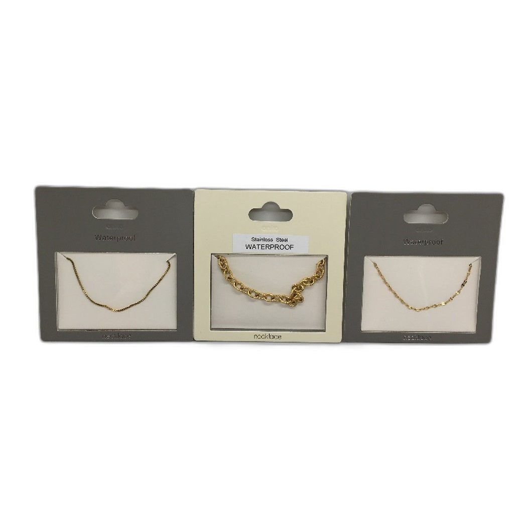 BULK PACK 10 Piece Assorted Waterproof Stainless Steel Gold Plate Jewellery NEW