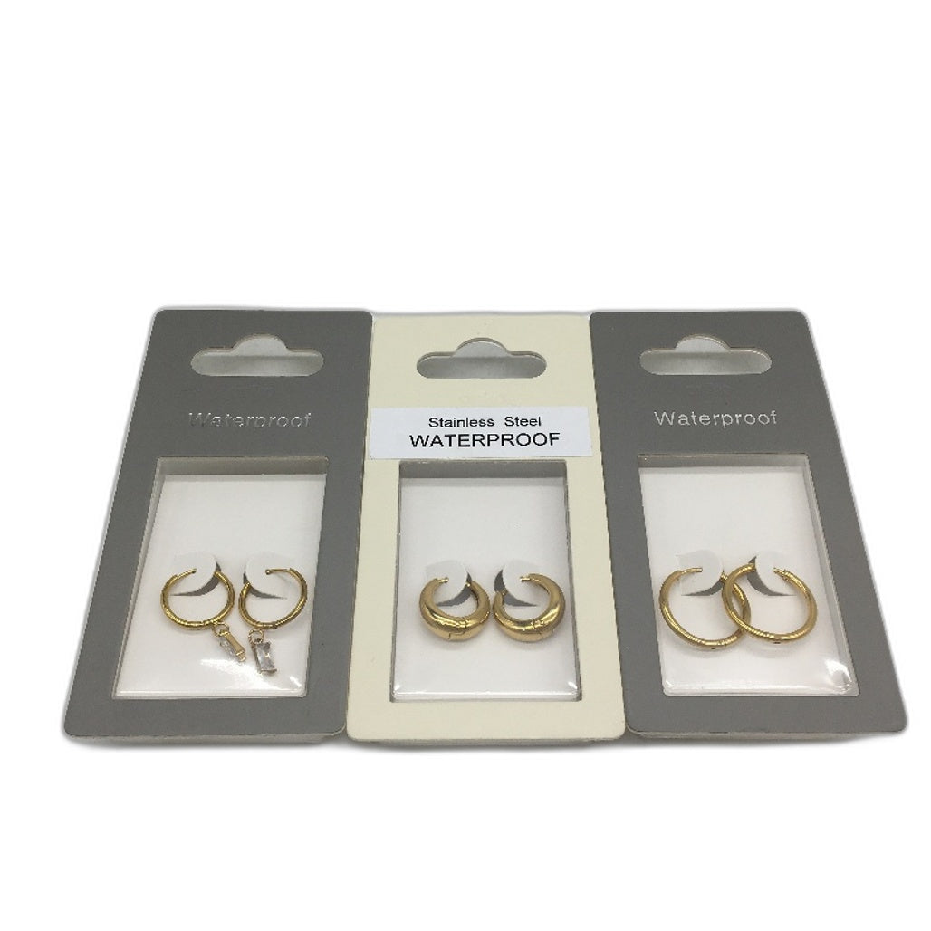 BULK 10Pce Necklace Earring Waterproof Stainless Steel Gold Plated Jewellery NEW