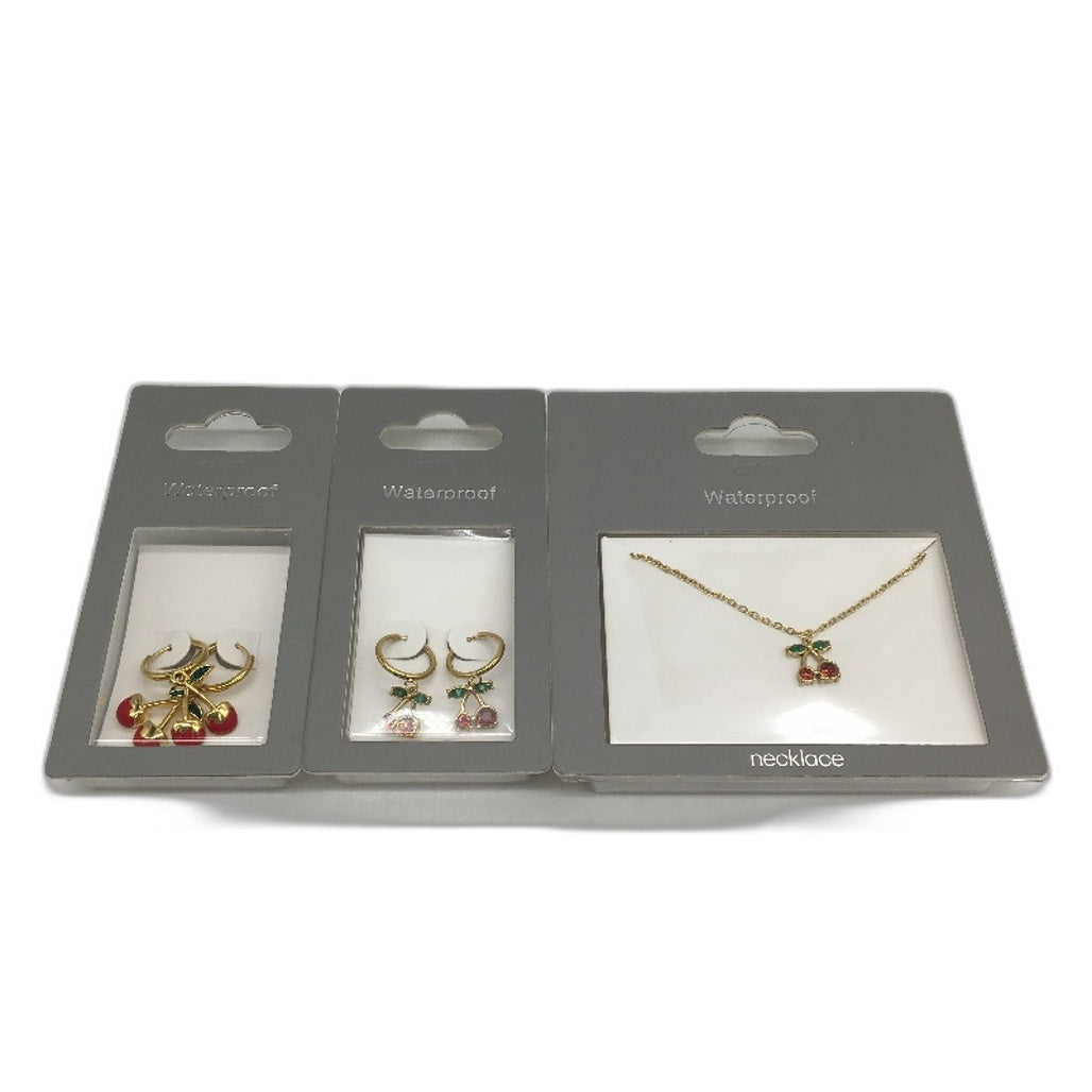 BULK 10Pce Necklace Earring Waterproof Stainless Steel Gold Plated Jewellery NEW