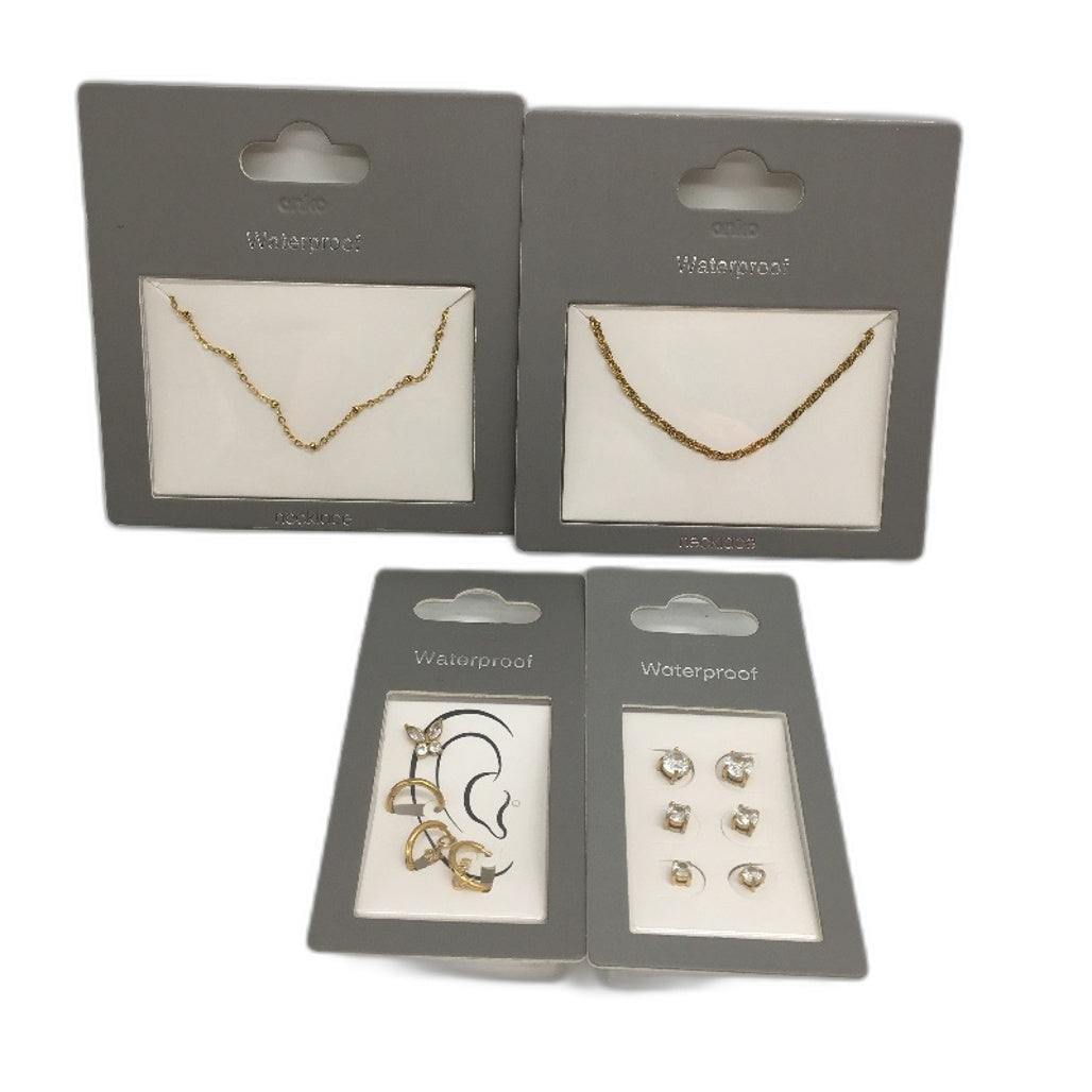 BULK 10Pce Necklace Earring Waterproof Stainless Steel Gold Plated Jewellery NEW