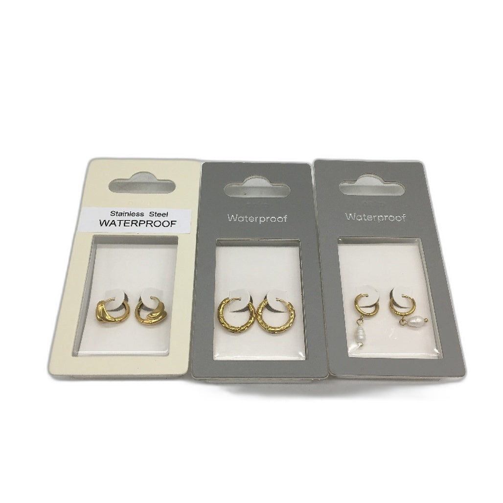 BULK Necklace Earring 10Pce Waterproof Stainless Steel Gold Plated Jewellery NEW