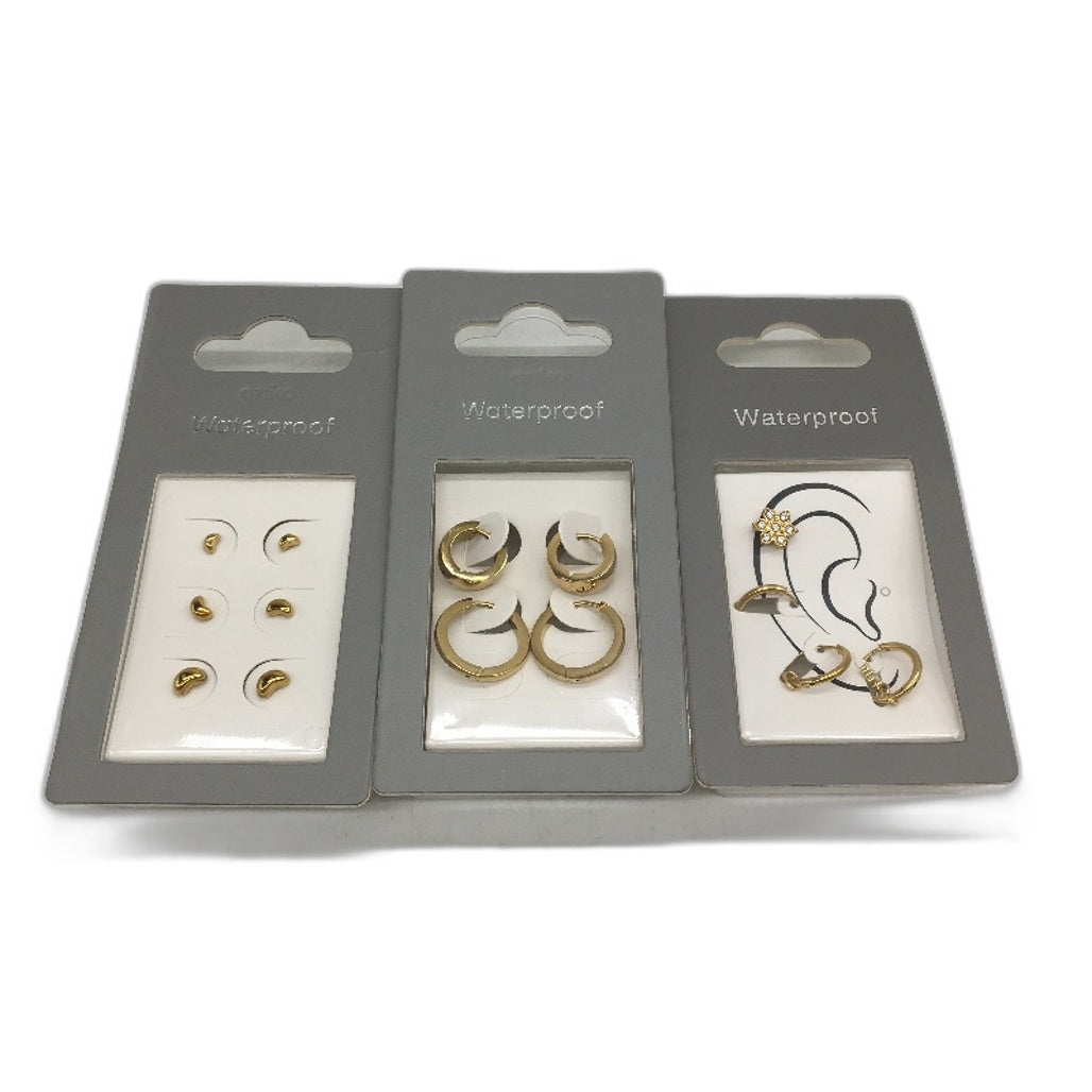 BULK Necklace Earring 10Pce Waterproof Stainless Steel Gold Plated Jewellery NEW
