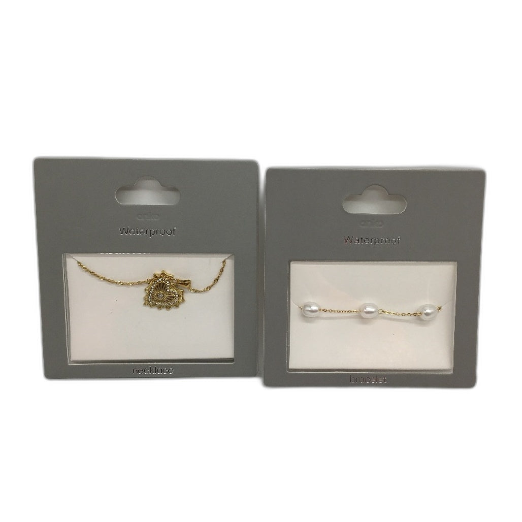 BULK Necklace Earring 10Pce Waterproof Stainless Steel Gold Plated Jewellery NEW