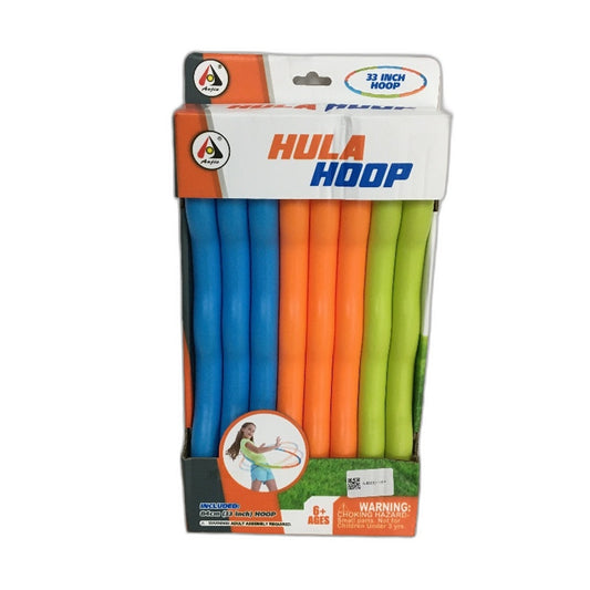 Aojie Multicoloured 8 Piece Easy & Fun Build Your Own 84cm Hula Hoop Ages 6+NEW