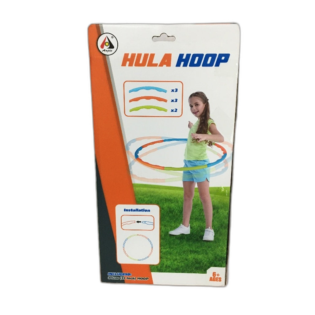 Aojie Multicoloured 8 Piece Easy & Fun Build Your Own 84cm Hula Hoop Ages 6+NEW